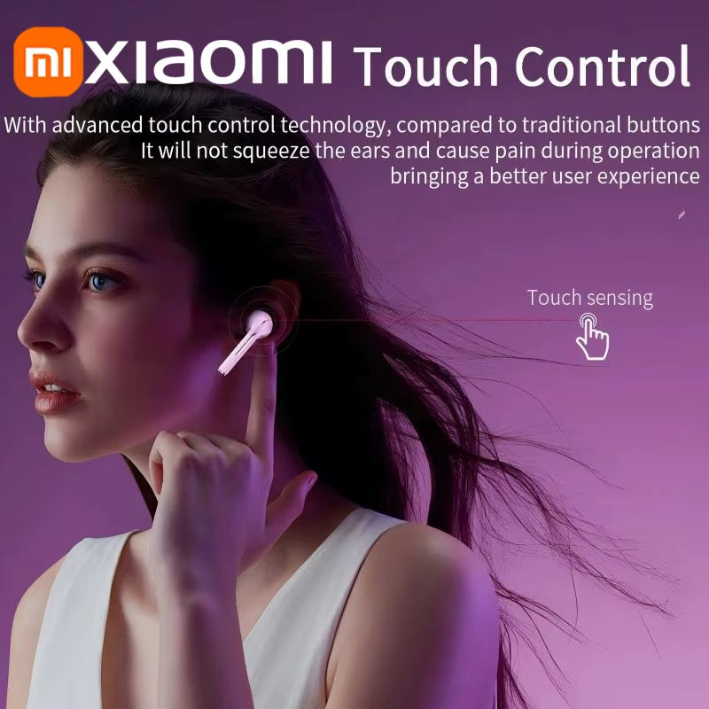 Xiaomi J18 Headset Wireless Earphones Bluetooth Headphones True Stereo Sport Game TWS Earbuds in Ear with Mic Touch NEW for IOS